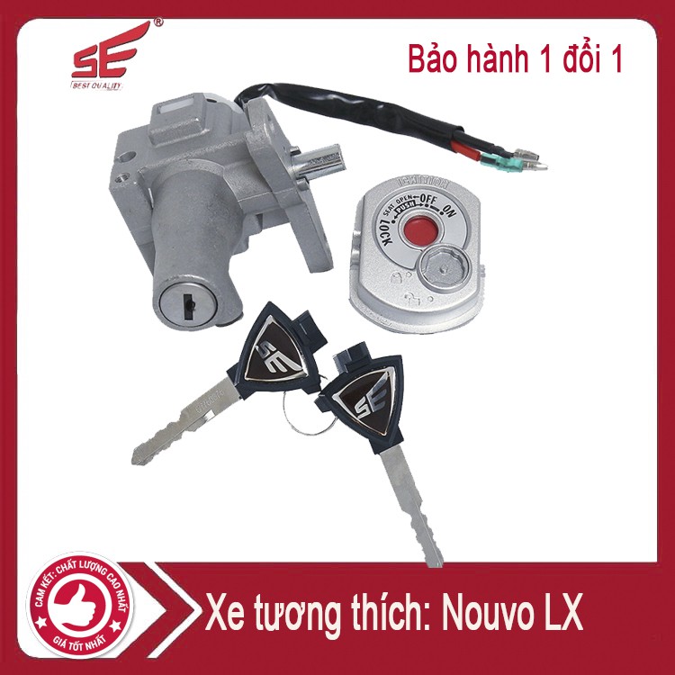 Ổ Khóa Xe Máy Nouvo Các Dòng Loại 2 Cạnh Khóa Chất Lượng Cao Bảo Hành 6 Tháng