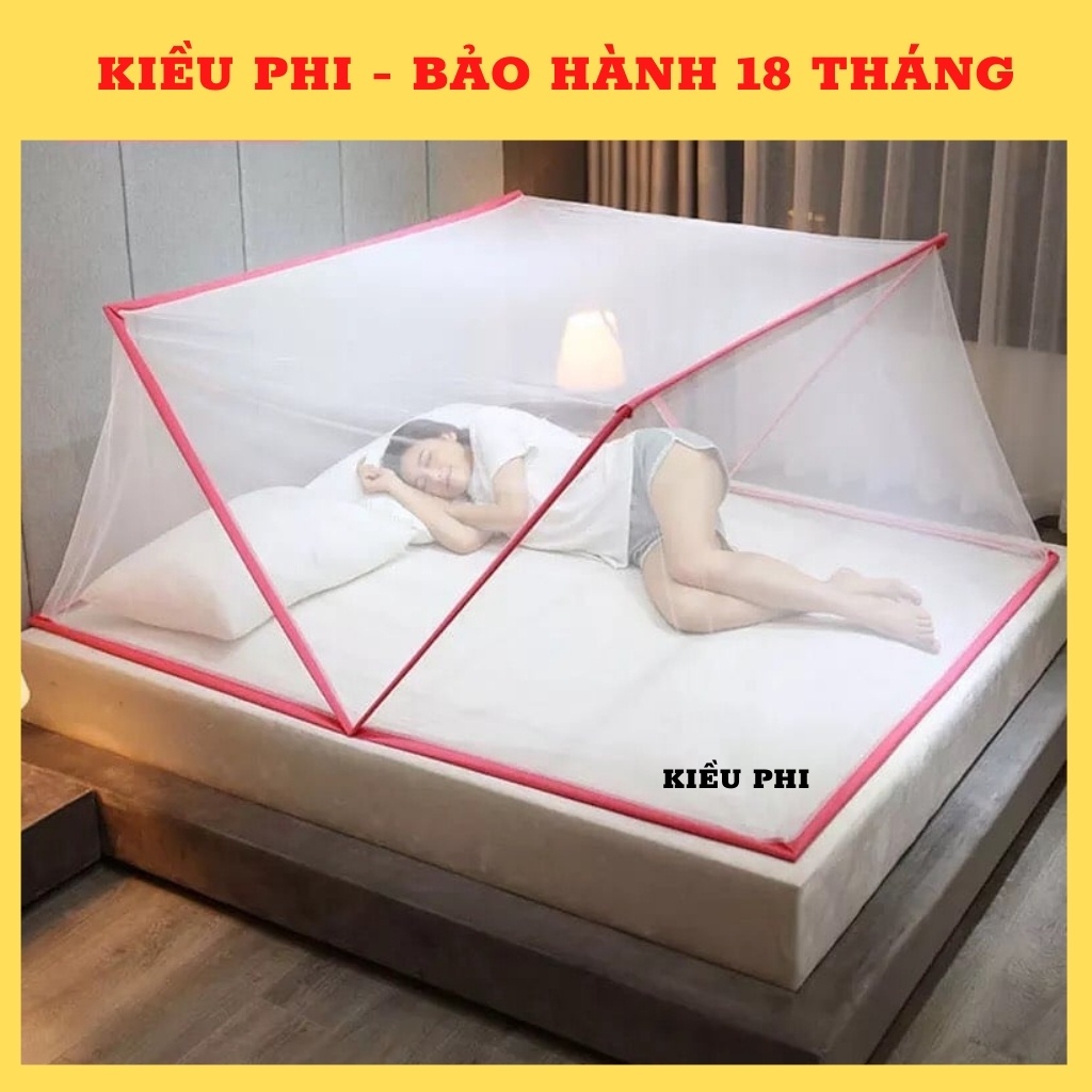 Mùng chụp chống muỗi kiểu xếp người lớn tự bung cao cấp Kiều Phi