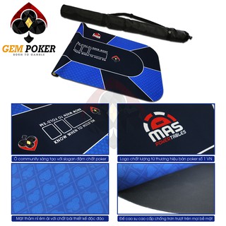 THẢM POKER TEXAS GEM BLUE CAO CẤP