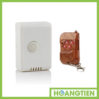 Bộ công tắc điều khiển từ xa sóng RF công suất lớn TPE RC1A + Remote RF vỏ vân gỗ R1VG315