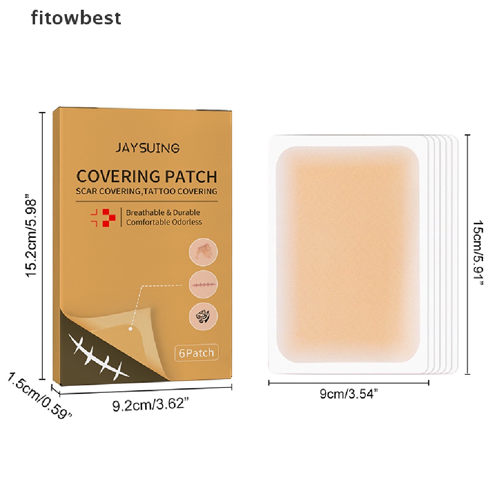 Ftvn Skin Invisible Concealer Patch Sticker Breathable Tattoo Scar Cover Waterproof QDD
