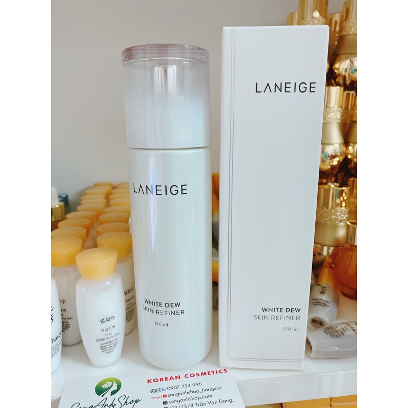 Nước Hoa Hồng Dưỡng Trắng Da Cao Cấp Laneige White Dew Skin Refiner 120ml