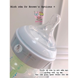 Bình sữa Dr.Brown's cổ rộng options Plus