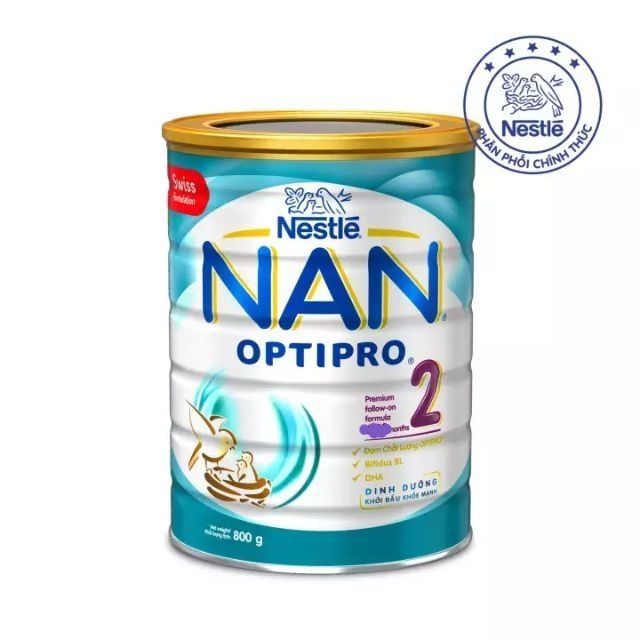 Sữa Nan optipro 2 800g ( mẫu mới date 4.2021 )