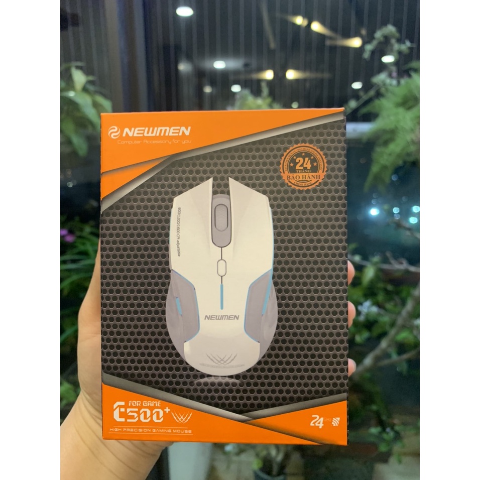 Chuột Không Dây Gaming E500 (Màu Trắng) - Hàng Chính Hãng