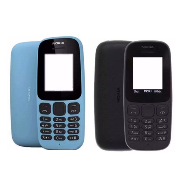 Vỏ Nokia 105 2017 ( không sườn - có phím )