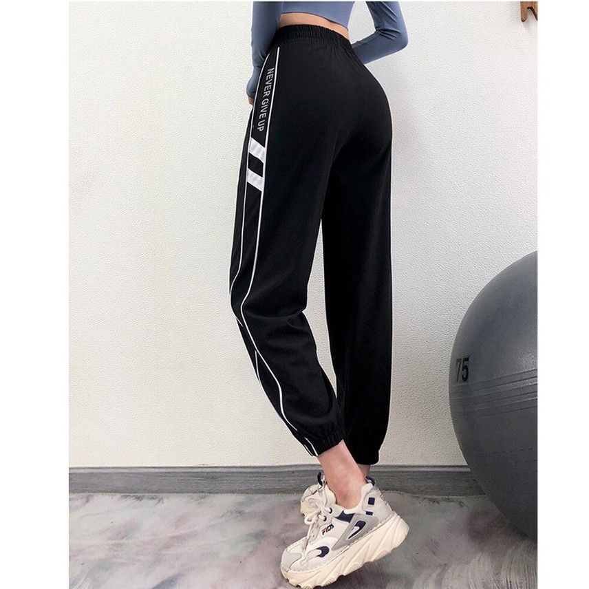 Quần Jogger Tập Gym Nữ ❤️𝐇𝐀̀𝐍𝐆 𝐗𝐈̣𝐍❤️ Sọc Hông vải xốp nhẹ cho nữ tập thể thao 𝐆𝐘𝐌𝐒𝐓𝐎𝐑𝐄 040