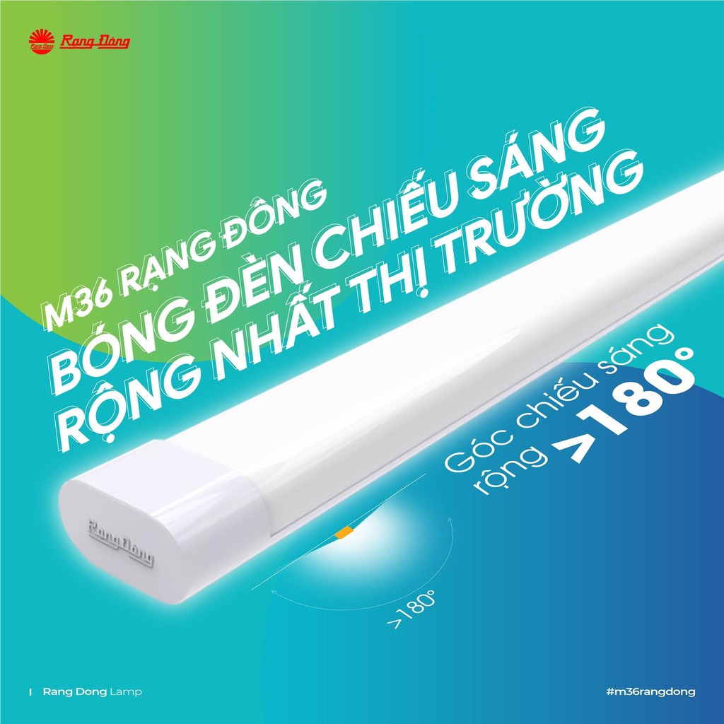 Đèn LED Rạng Đông M36 40W - 1m2 Ánh Sáng Trắng - Tràn Viền - Hàng Viêt Nam [Bảo Hành 2 Năm]