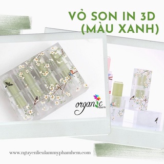 VỎ SON HANDMADE (IN 3D NHÁM - MÀU XANH)