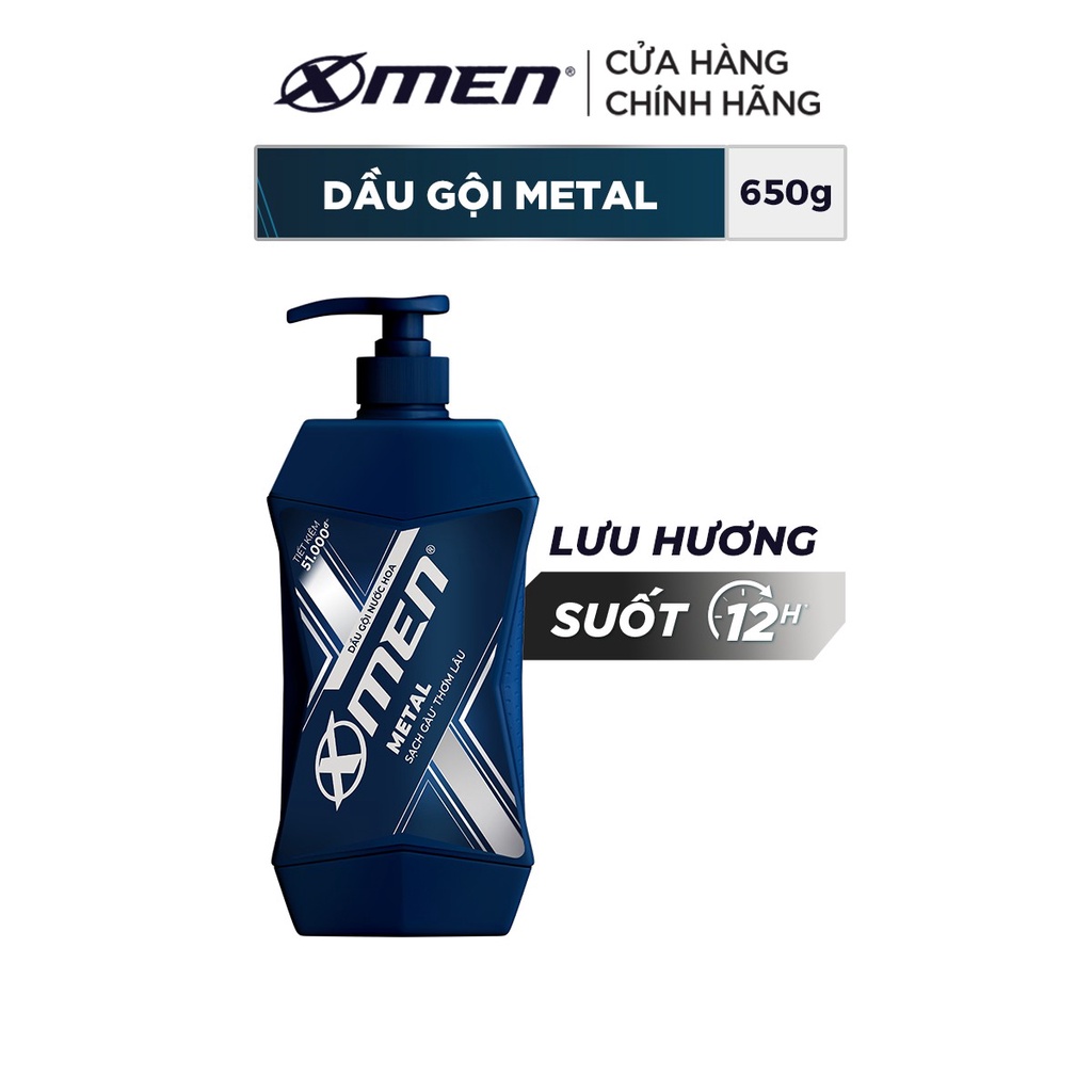 Dầu Gội X-Men Nước hoa Metal 650G