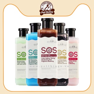 Sữa tắm cho chó mèo thú cưng SOS 530ml poodle, lông trắng, tối màu chính hãng Petshop Yến Châu