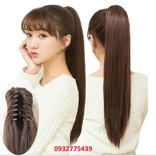 Tóc giả kẹp ngoạm thẳng dài S91