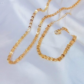 Set 1 dây chuyền đuôi phụng 1 lắc tay đuôi phụng dát vàng 18 cao cấp