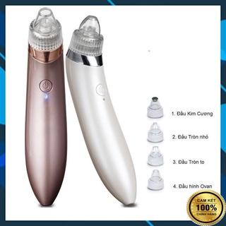 Máy Hút Mụn Cầm Tay 5 Cấp Độ Siêu Mạnh- Kèm 4  Đầu Hút Riêng Biệt Cho Mọi Loại Mụn Đầu Đen