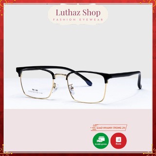 Gọng kính mắt vuông kim loại thời trang phù hợp nhiều khuôn mặt Luthaz 770
