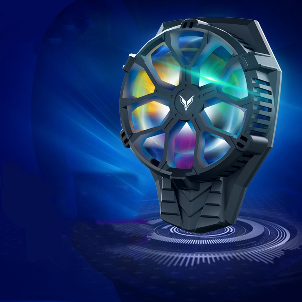 Quạt tản nhiệt gaming sò lạnh FY01 kẹp cao su tản nhiệt cao cấp cho điện thoại tích hợp led RGB