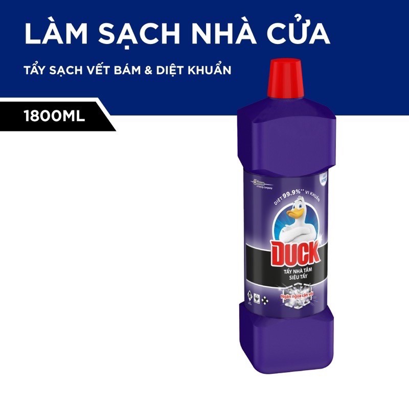 Nước tẩy rửa nhà tắm con vịt siêu tẩy pro Duck 1800ml - chính hãng dksh