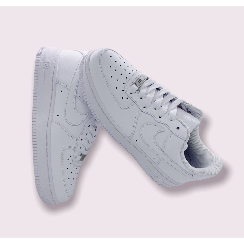 (Giày AUTH) Giày Air Force 1 All White chính hãng, giày AF1 chính hãng