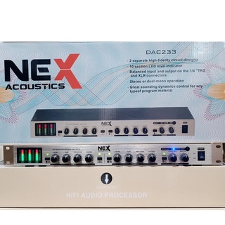 Nâng Tiếng Nex DAC 233 (Tặng Dây AV) Nâng Bass Treb Sắc Nét, Tăng Thêm Uy Lực Cho Dàn Âm Thanh Karaoke