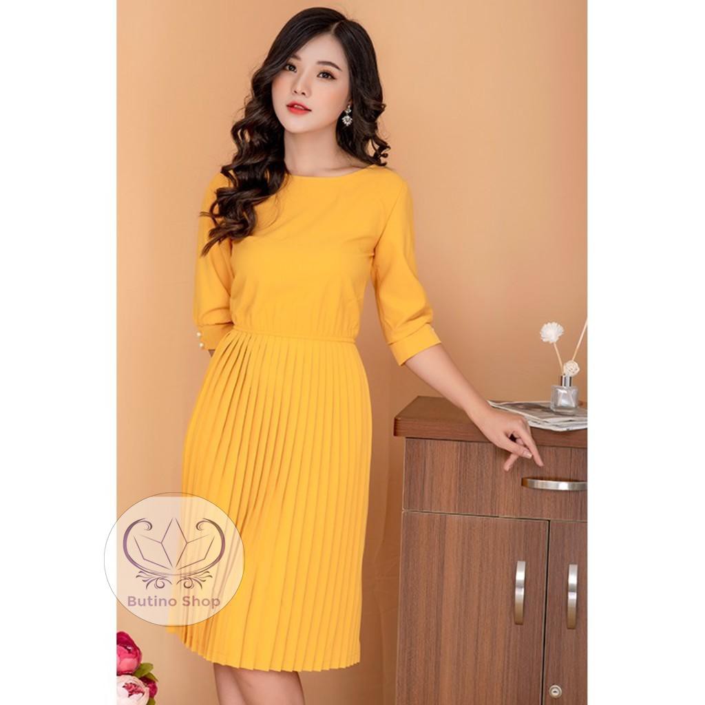 ĐẦM XẾP LY CAO CẤP K491 , K492 - Butino Shop (Hàng may thiết kế ,ảnh thật shop tự chụp)