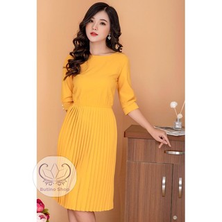 ĐẦM XẾP LY CAO CẤP K491 , K492 - Butino Shop (Hàng may thiết kế ,ảnh thật shop tự chụp)