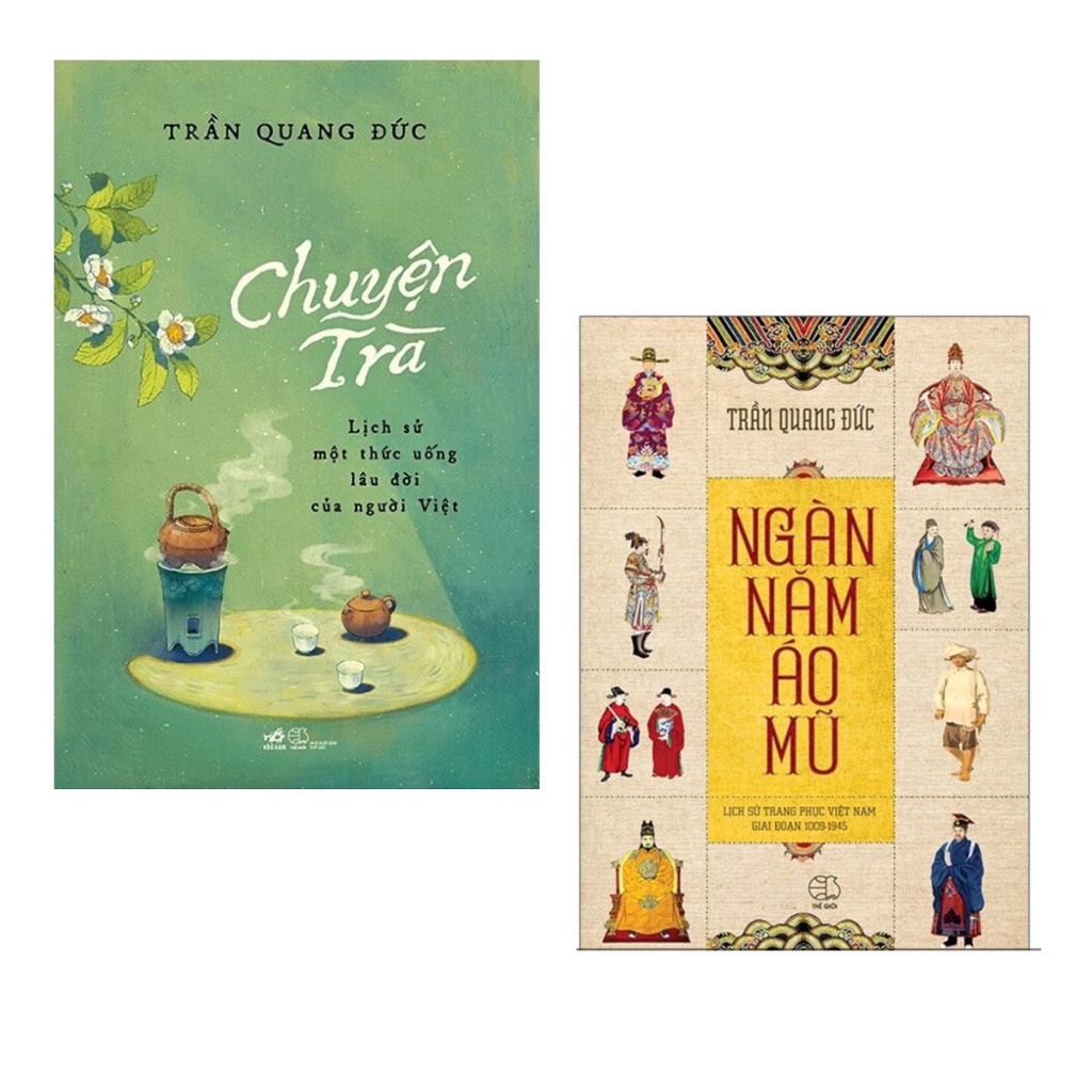 Sách combo 2 cuốn : Chuyện Trà - Lịch Sử Một Thức Uống Lâu Đời Của Người Việt nn + Ngàn Năm Áo Mũ nn