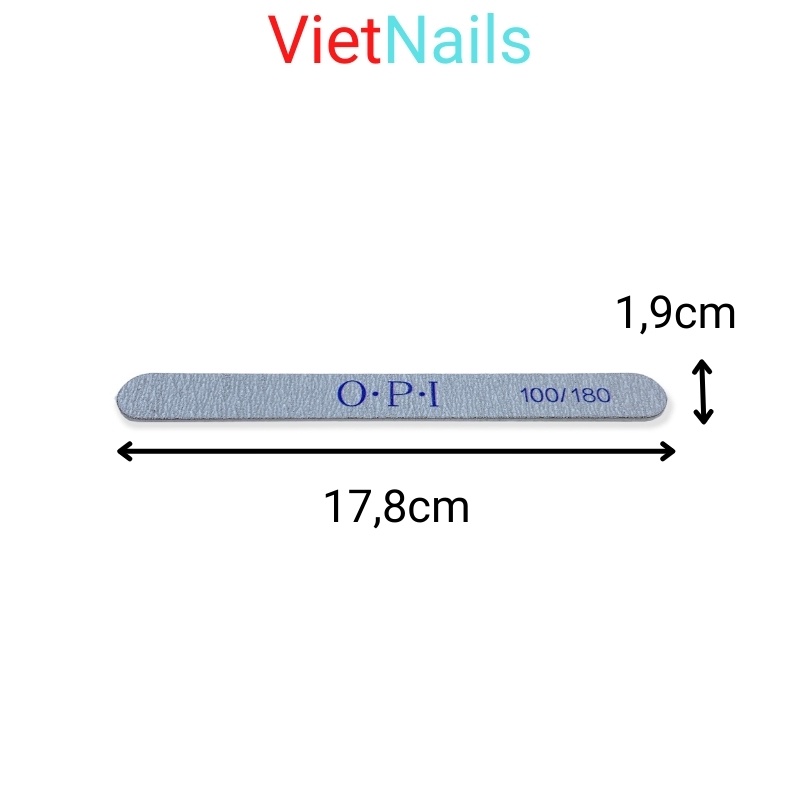 Lốc 20 cây dũa móng tay OPI xanh loại mỏng lõi nhựa cứng cáp