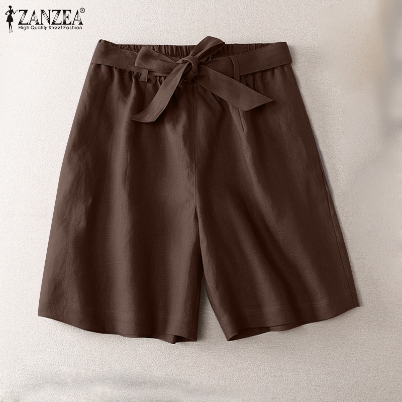 Quần short Zanzea cạp cao phong cách Hàn cho nữ