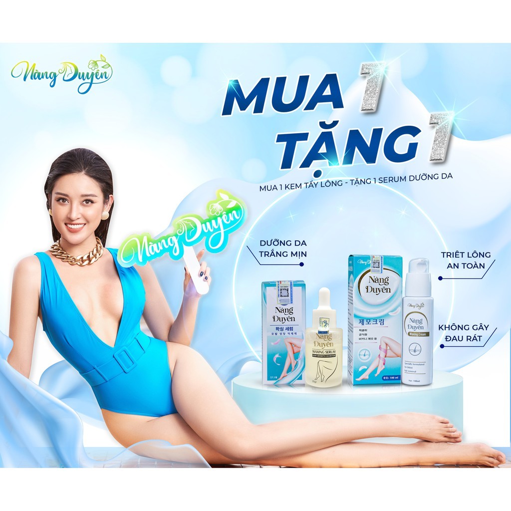 Kem tẩy lông Nàng Duyên - Hàng chính hãng, hiệu quả ngay sau lần đầu sử dụng, không gây hại da - BEAUTY COSMETICS SHOP