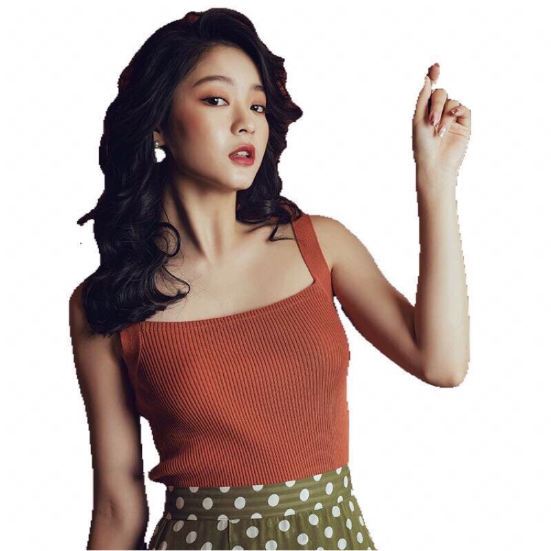 [Ảnh thật] Áo len hai dây bản to chất siêu đẹp | BigBuy360 - bigbuy360.vn