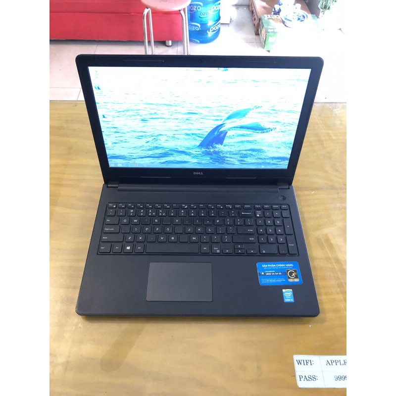 Laptop Dell 3558 15.6inch Chíp CPU i3-5005 2.0GHz ram 4Gb ổ cứng 500Gb