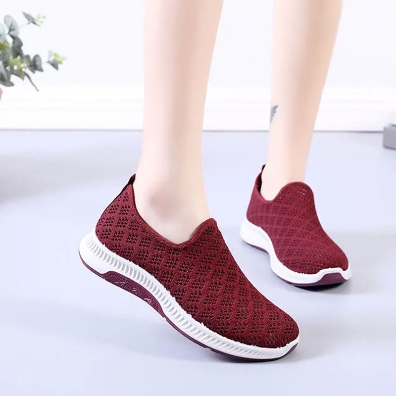 XIELUAIZTA Giày Chạy Bộ Jianghu Năm Mới 2021 Vải Lưới Phong Cách Bắc Kinh Cổ Điển Dành Cho Nữ