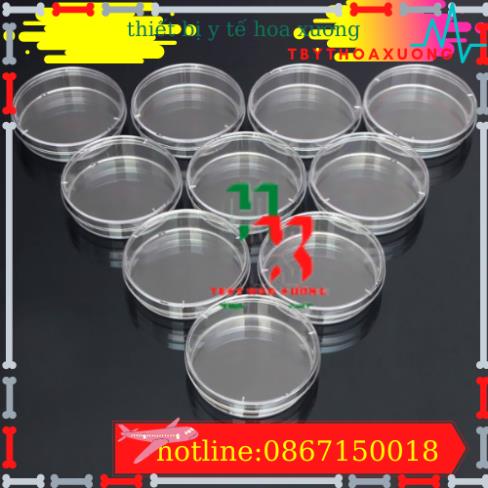 Thùng 500 Đĩa Petri Nhựa 90x15mm (10 cái/gói)