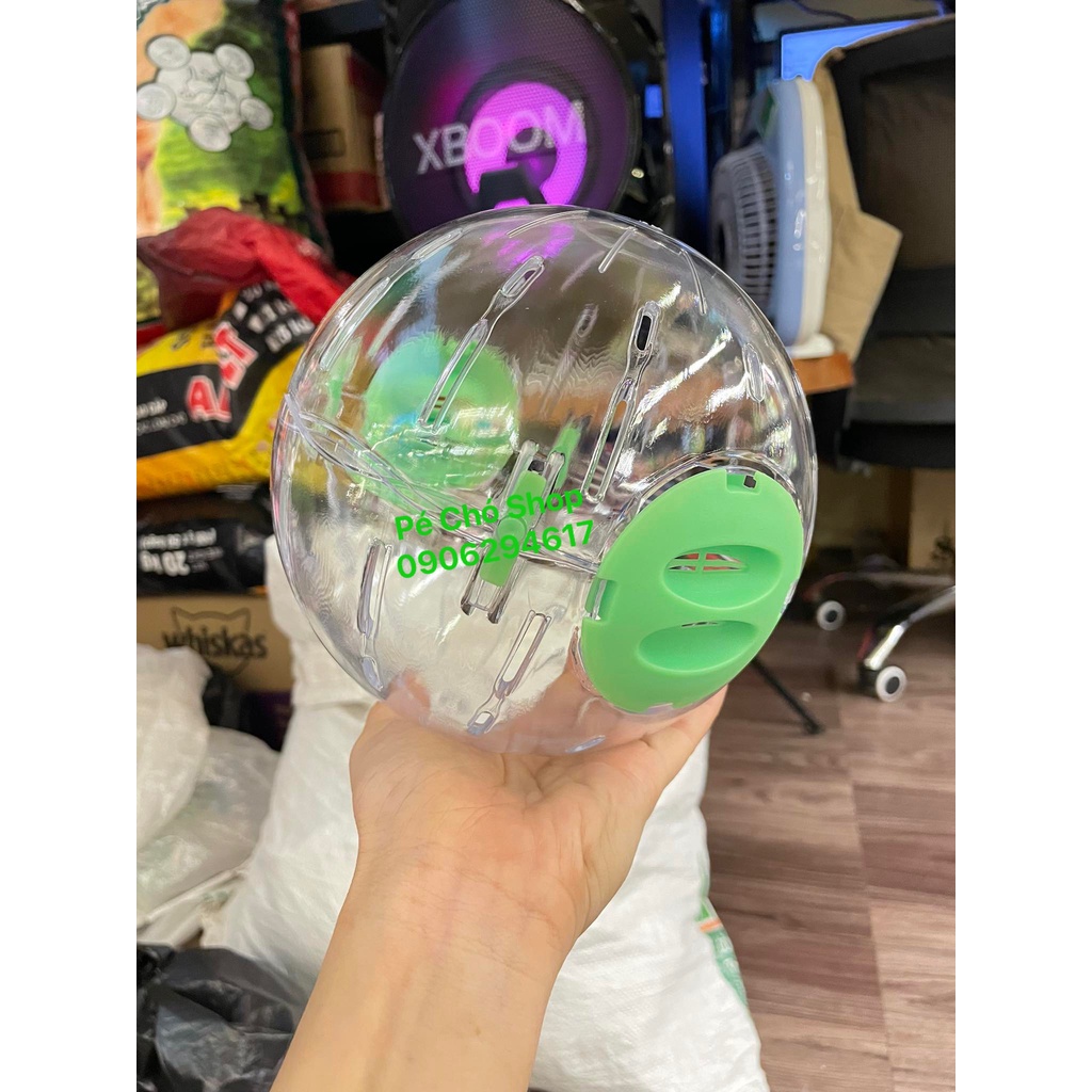 Bóng chạy mika quanh nhà cho hamster size 16cm .