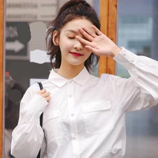 🌟 Áo sơ mi trắng tay phồng túi nắp MÃ: AOSMTGNAP2301