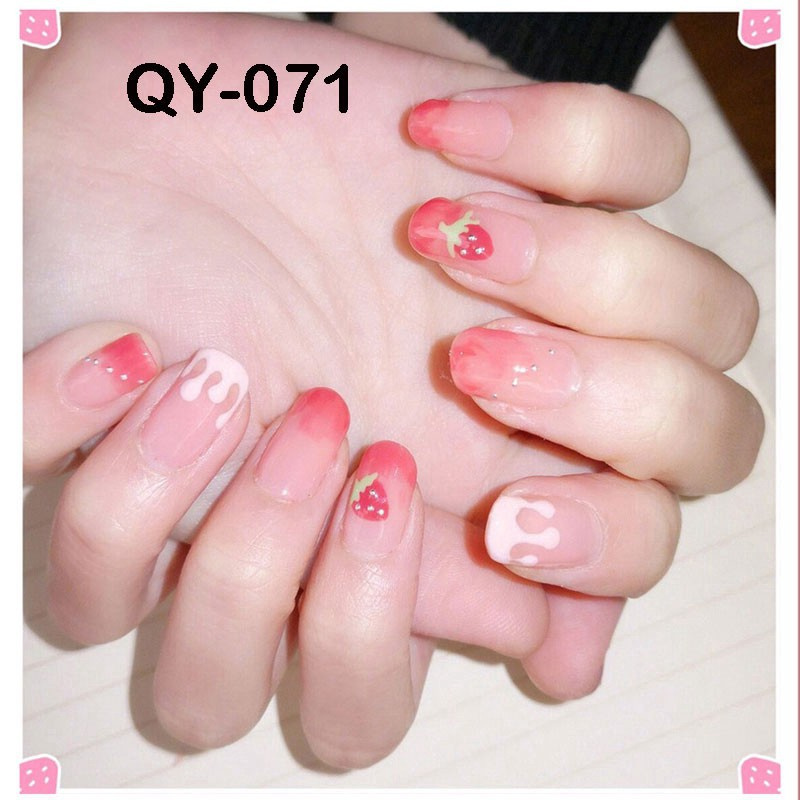 [Hàng mới về] Set 14 sticker dán móng tay họa tiết 3D xinh xắn hợp thời trang