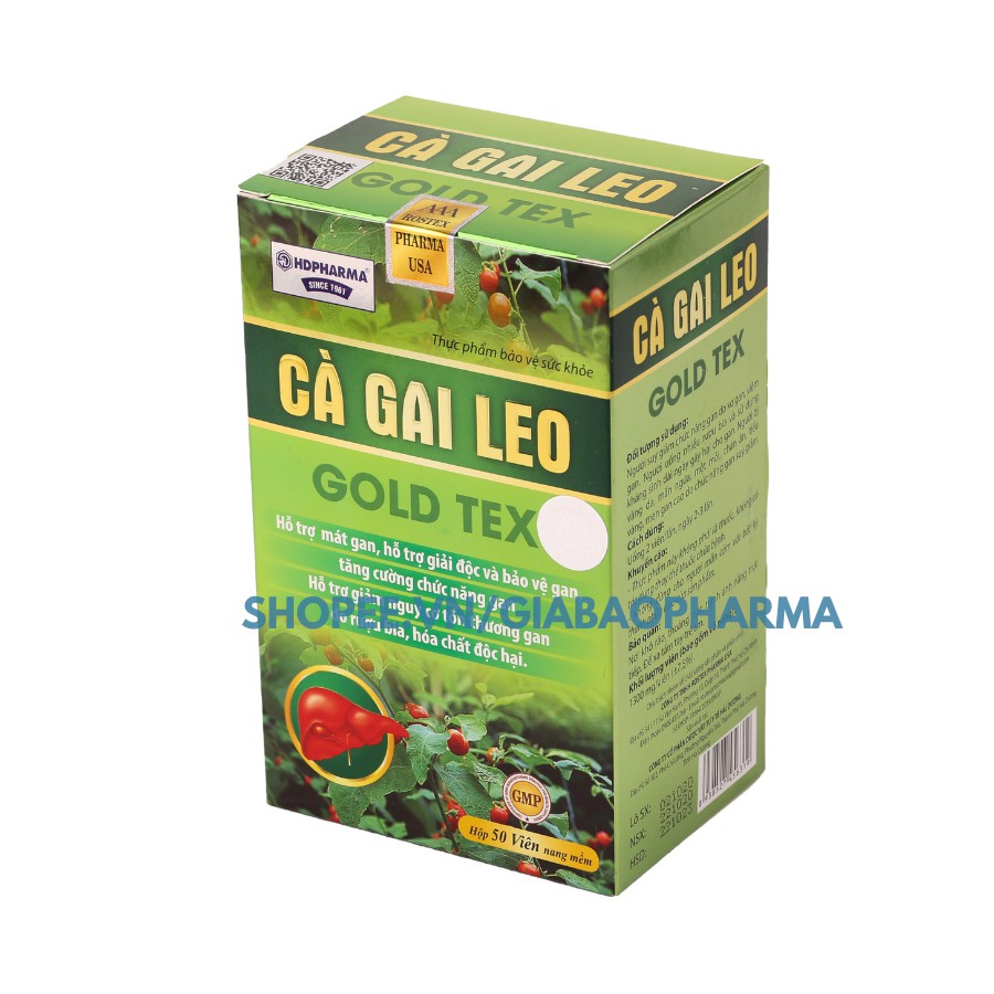 Viên uống giải độc gan Cà Gai Leo làm mát gan, bảo vệ gan,hỗ trợ hạ men gan | BigBuy360 - bigbuy360.vn
