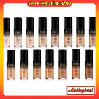 Kem Nền Che Khuyết Điểm Milani 2 In 1 Foundation Concealer + Perfect Bền Tone
