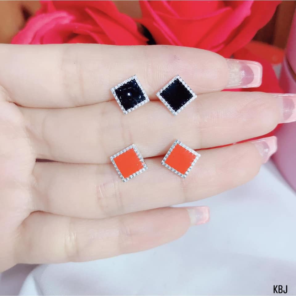bông tai bạc nữ , kiểu dáng nụ , ôm sát trai , các icoi ngộ nghĩnh dễ thương