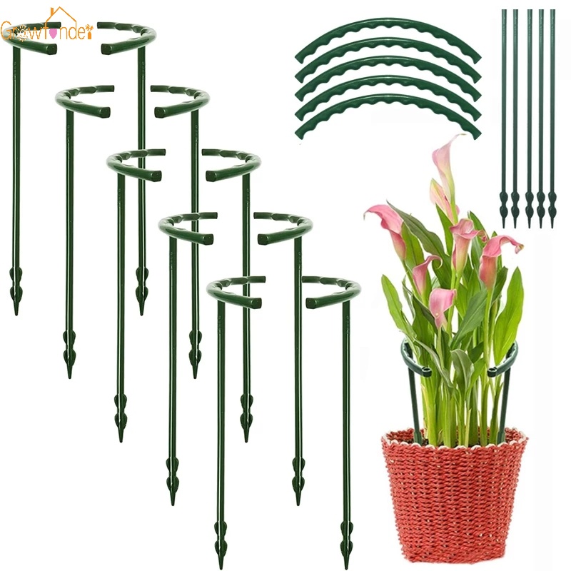 Giá Đỡ Hỗ Trợ Trồng Cây Bằng Nhựa Hình Bán Nguyệt/Ngôi Nhà/Cây Cà Chua Dành Cho Vườn Nhà