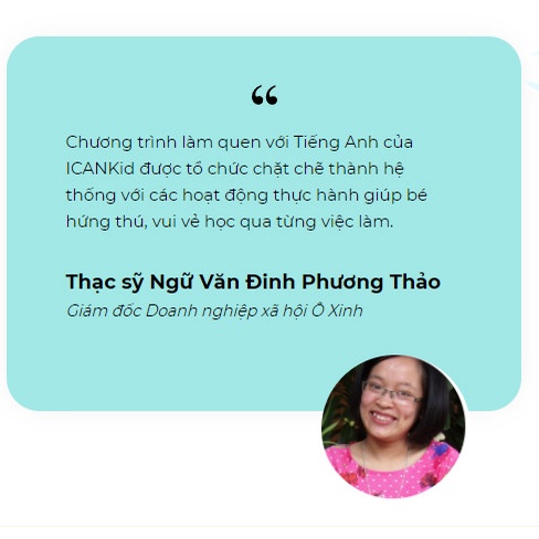I can kid Toàn quốc  - Voucher 1 năm Mã học Phần mềm ICANKID tiếng Anh học mà chơi