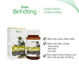 ANVIBIDO Dược Bình Đông – Giúp giảm triệu chứng Viêm loét dạ dày tá tràng, Trào ngược dạ dày thực quản – hộp 60 viên