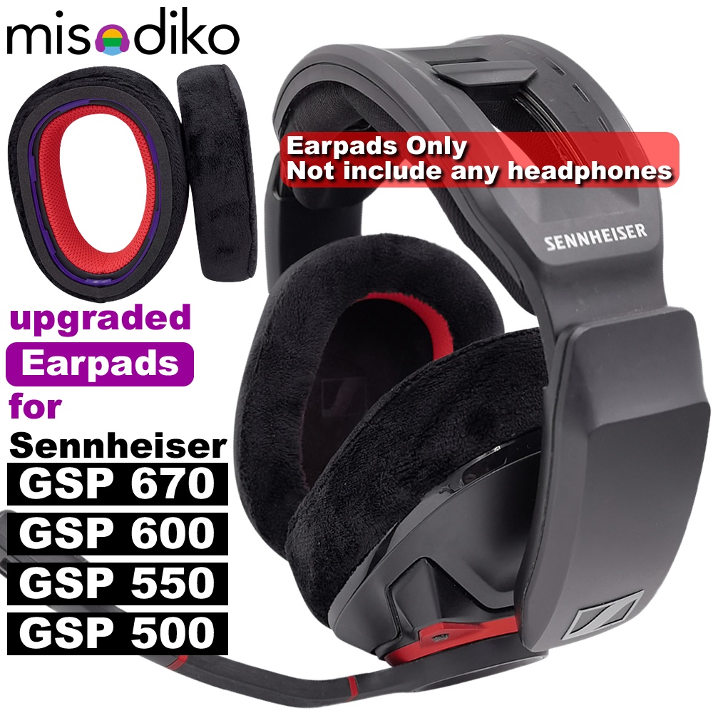 Cặp Mút Đệm Thay Thế Cho Tai Nghe Chụp Tai Sennheiser GSP 670 / 600 / 601 / 602 / 500 / 550