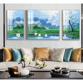 Siêu khuyến mãi bộ ba tranh treo tường phong cảnh cao cấp