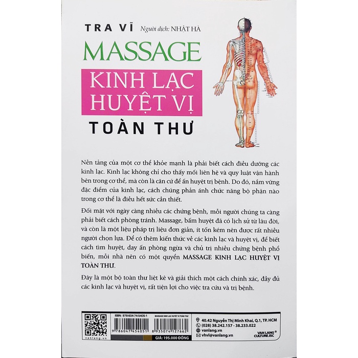 Sách - Massage Kinh Lạc Huyệt Vị Toàn Thư