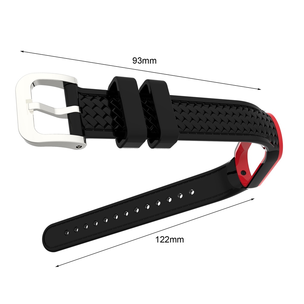 Dây Đeo Silicon Mềm Kết Cấu Sợi Carbon Chống Mồ Hôi Thay Thế Cho Xiaomi Mi Band 5 / 6