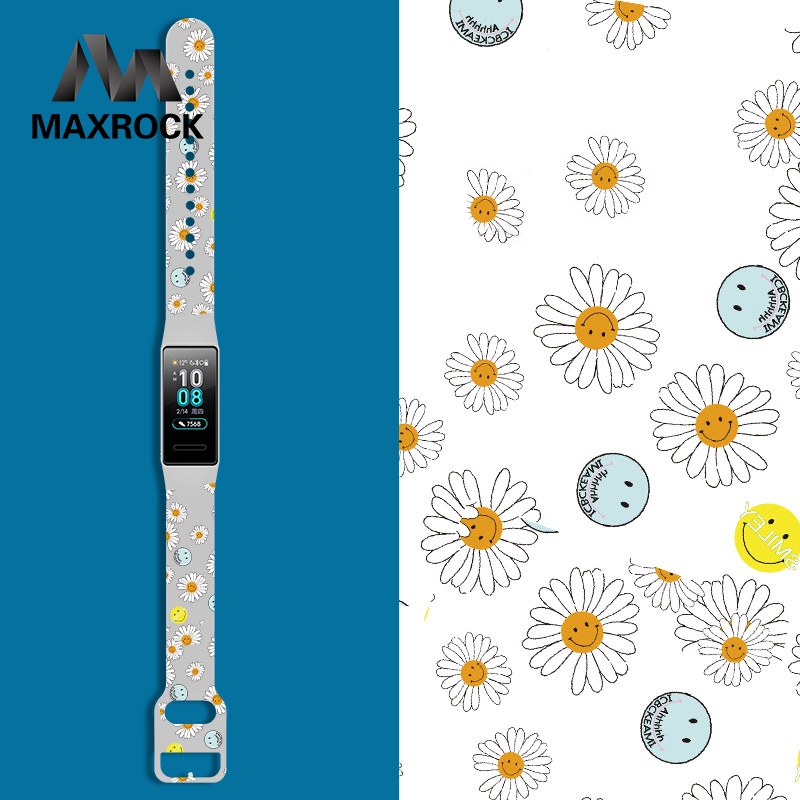Dây đeo thể thao mẫu in mới MAXROCK thay thế cho Samsung Galaxy Fit 2 SM-R220