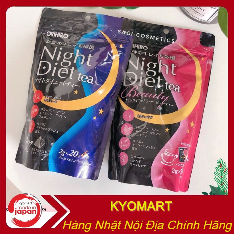 Trà Giảm Cân Orihiro Night Diet Tea 24 gói Nhật Bản_Date 2022