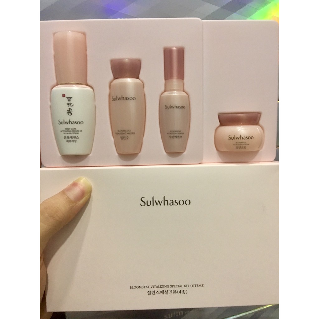 set mini hoa mơ sulwhasoo bloomstay 4sp