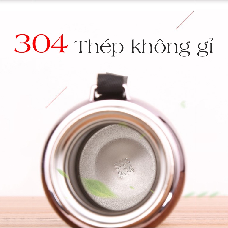 Bình Giữ Nhiệt Nóng Lạnh, Cốc Giữ Nhiệt Dung Tích Lớn 800ml Lõi Thép Inox 304 Chống Gỉ - K1291